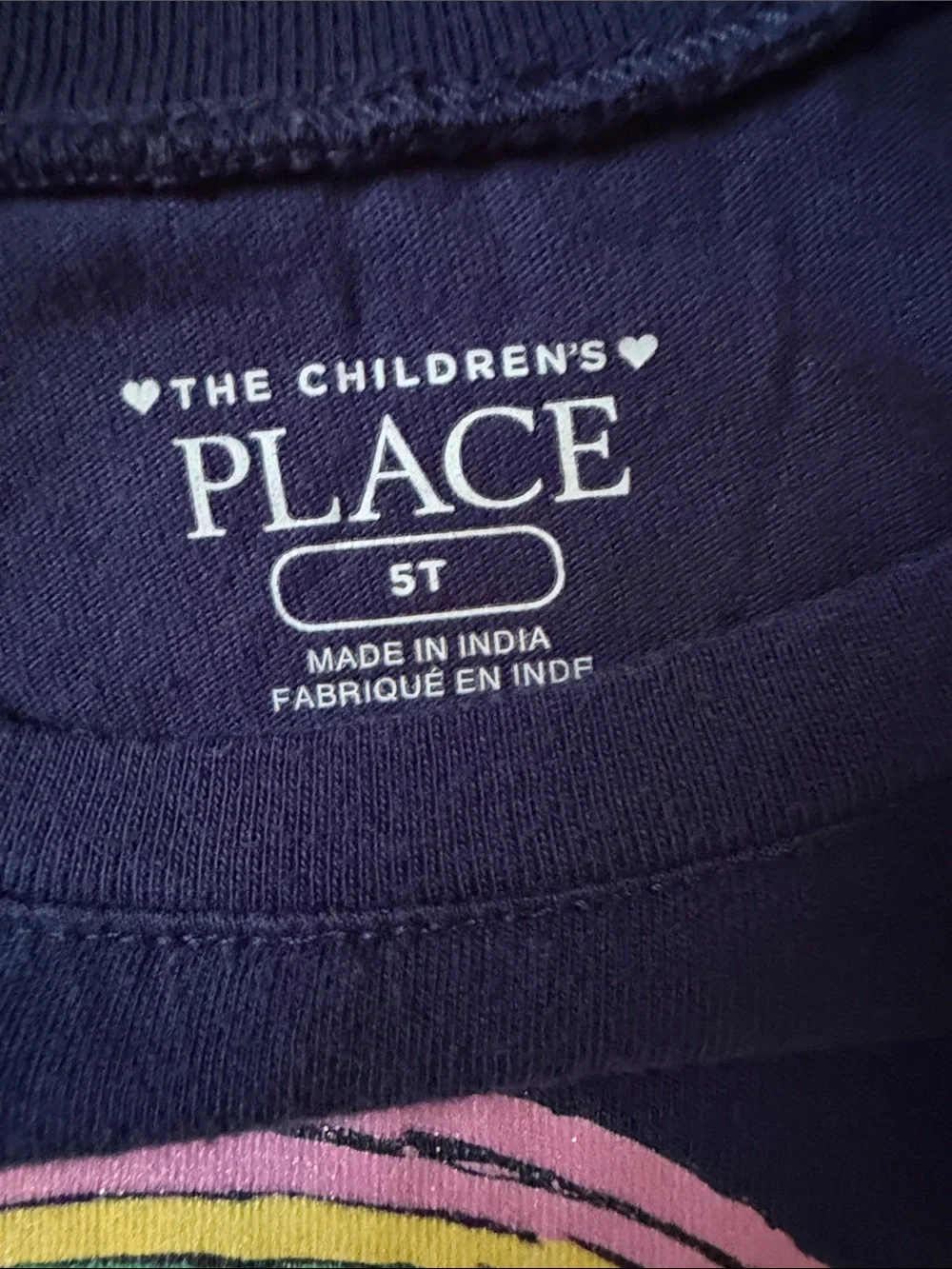 Girls' Navy 'Dream Big' Long Sleeve Tee